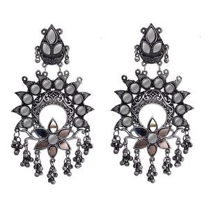 Boucles d'oreilles chandelier de mode Kundan - Product Image 4
