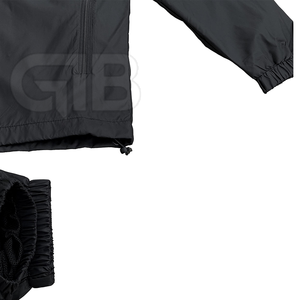 Logo personnalisé survêtement en nylon deux pièces ensemble respirant coupe-vent jogging costume pour hommes et femmes - Product Image 4