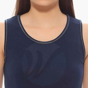 Camiseta sin mangas sostenible de último diseño para mujer, camiseta sin mangas de talla grande para mujer, camiseta sin mangas para mujer al por mayor - Product Image 5