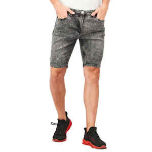 Streetwear d'été personnalisé pour hommes, mode vintage, jean, short en coton délavé à taille moyenne, jorts style décontracté - Product Image 1