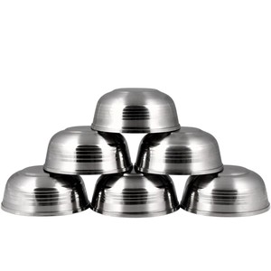 Cuencos para mezclar alimentos de acero inoxidable de alta calidad Cuenco para servir de metal pulido - Product Image 1