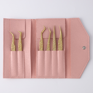 Pinzas de pestañas de aluminio ligeras más populares de acero inoxidable listas para enviar en Stock pinzas de pestañas quirúrgicas de belleza para la venta - Product Image 2