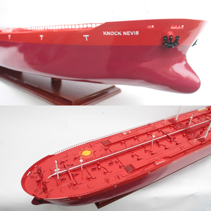 Modèle de bateau artisanal en bois d'acacia GIA NHIEN, représentant un tanker pétrolier KNOCK NEVIS, pour décoration intérieure et cadeau d'affaires - Product Image 4