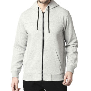 Vente en gros de sweats à capuche unisexes bon marché 220 GSM, en molleton surdimensionné, avec impression personnalisée en relief, sweats à capuche d'automne vierges avec logo personnalisé pour hommes - Product Image 1