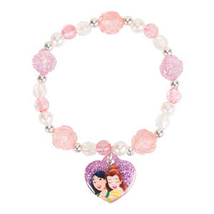 Ensemble de bijoux de jeu pour filles sous licence Princesse, collier perlé, bracelets, bague, jouets pour tout-petits, bijoux pour enfants, accessoires de déguisement - Vente en gros - Product Image 1