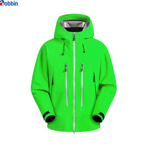 Chaqueta Impermeable de Tres Capas Personalizada para Hombre, Chaqueta Cortavientos Transpirable con Cremallera y Capucha Completa, Impermeable para Exteriores - Product Image 3