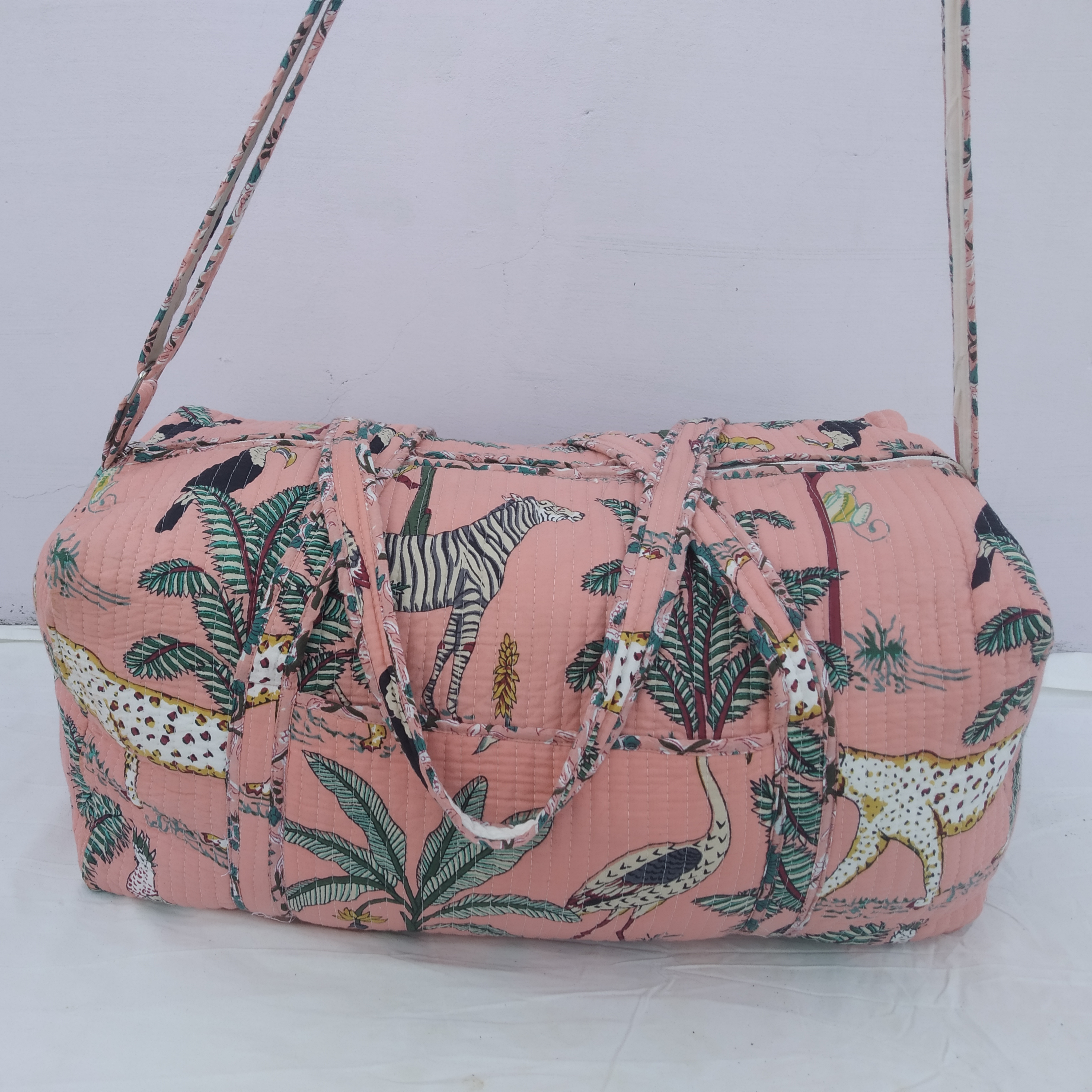 Sac De Transport Pour Tapis De Yoga - Motif Mandala Indien - Orange - Avec Bandoulière