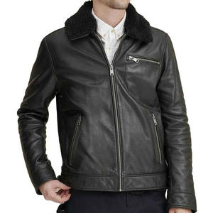 2025 nouveau Look sans col conception personnalisée respirant imperméable Vintage gothique veste en cuir Streetwear hommes décontracté veste d'hiver - Product Image 3