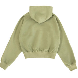 Venta al por mayor precio barato mujeres Sudadera con capucha de gran tamaño 100% Material de algodón ligero Streetwear personalizado impresión del logotipo - Product Image 6