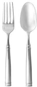 Serveur de salade en acier inoxydable poli miroir Ensemble de vaisselle de cuisine 2 pièces Cuillère Fourchette Serveur de salade Pinces à salade Mélange de nourriture - Product Image 2