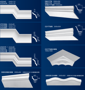 Produits en plâtre pour corniches en gypse, moulures décoratives murales, rosettes et plafonds, personnalisés par l'usine OEM - Product Image 2