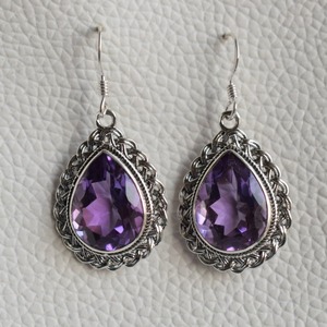 Boucles d'oreilles pendantes en pierre turquoise tendance, argent sterling 925 plaqué platine, bijoux pour femmes - Product Image 3