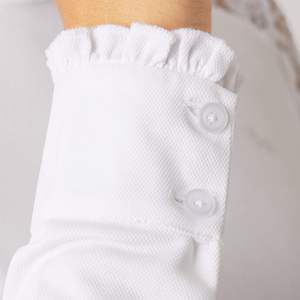 Camisa ecuestre de alta tecnología Diseño personalizado Ventilado Ajuste favorecedor Capa base de equitación Manga completa Malla Top Wear Show Camisas - Product Image 6