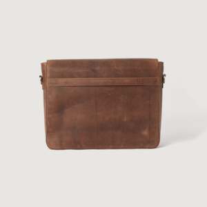 Bolso Mensajero de Cuero Marrón Vintage para Hombre - Product Image 5