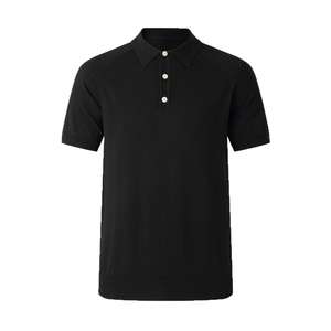 Jersey de negocios informal de verano de gama alta para hombre para Polo Simple Color sólido Anti-Pilling Light Mature Style 'Old Knitting - Product Image 5