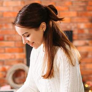 ต่างหูเม็ดกลมเซอร์โคเนียชุบทอง8มม. ขนาดใหญ่สำหรับทุกวันเครื่องประดับพลอยเทียมสำหรับเป็นของขวัญสำหรับงานเลี้ยงที่สมบูรณ์แบบสำหรับเธอ - Product Image 2