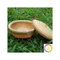 Panier en bambou écologique idéal pour organiser l'essentiel dans un style de vie vert sans plastique naturel