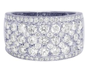 Men's Fully <b>Iced</b> Out Rhodium Plated Moissanite Round Diamond Hip Hop Rapper Pinky <b>Ring</b> for Wedding & Party S925 Sterling Silver - Product Image 2