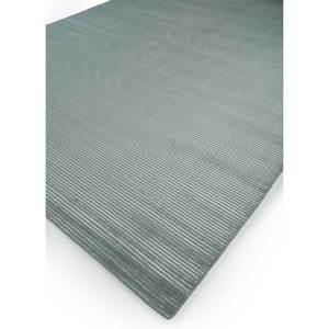 Basis Blue Solid Color Hand Loom Wool & Viscose <b>Rug</b> for Home Hwv-2000 - Product Image 2