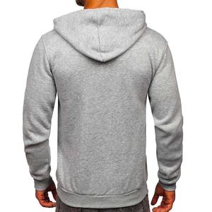 Nouveau sweat-shirt à capuche zippé surdimensionné et élégant à manches longues en molleton avec épaules tombantes - Product Image 2