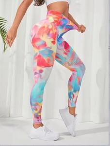 Leggings estampados en 3D de primera calidad para mujer 2025 Scrunch Butt Yoga Legging personalizar Spandex Nylon Gym Leggings - Product Image 2