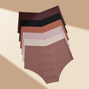 Braguitas Clásicas de Cintura Alta sin Costuras para Mujer, Cobertura Completa, Seda Helada, Invisibles, Suaves y Cómodas - Product Image 2