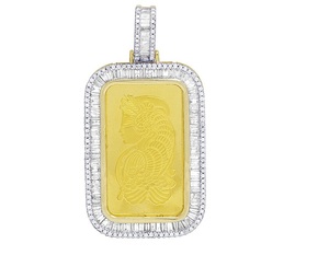 Diseño único de plata esterlina con VVS Clarity Moissanite Diamond Pendant Regalo de boda y aniversario para hombres y mujeres - Product Image 1