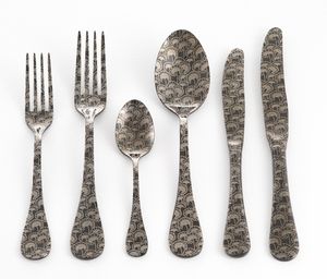 Ensemble de couverts artistiques pour décoration de table unique ensemble de couverts de luxe à usage domestique ensemble de couverts de luxe gastronomique - Product Image 3