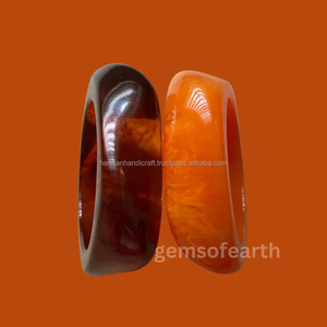 Eco-Friendly Glossy Resin Bangles Lightweight Colorful Wrist Accessories Premium Quality Modern Fashion <b>Chain</b> Link Bracelets - Product Image 5