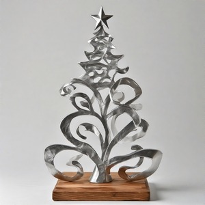 GoldTwig AuraBranch EternaBloom Escultura de árbol de metal decorativa hecha a mano para el hogar y la Oficina - Product Image 2