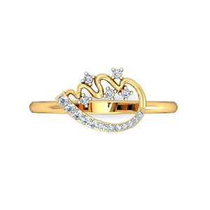 Ishi Diamonds Anillo de diamantes cultivados en laboratorio elegante de oro de 18K - Product Image 3