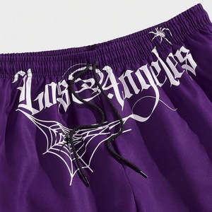 กางเกงขาสั้นผู้ชายสไตล์คลาสสิกสำหรับกิจกรรมกลางแจ้ง เอวสูงแบบมีเชือกผูก ทรงลำลองสำหรับฤดูร้อน ความยาวระดับเข่า - Product Image 4