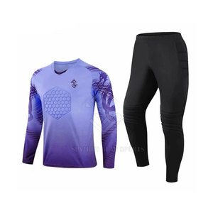 High Quality Lightweight Quick Dry Breathable Short Customized Colors Solid Color Customizable Goalkeeper Uniform 100% Polyester - Product Image 1