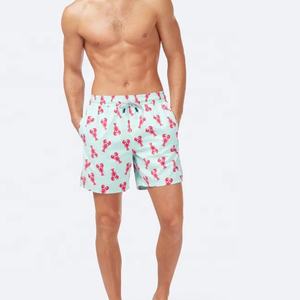 Maillot de bain d'été High Street imprimé personnalisé pour hommes 100% short en maille à motif solide en polyester pour sublimation - Product Image 2