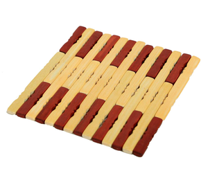 Posavasos de madera estándar diseño de lápiz marrón hogar Cocina Oficina mesa de comedor tazas de té tazas de café latas de cerveza bar vasos de agua - Product Image 2