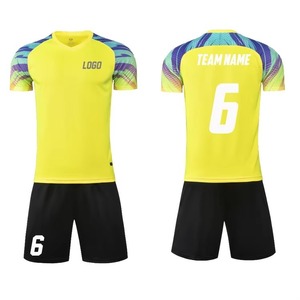 Kits de entrenamiento de equipo sublimados con logotipo personalizado, camiseta de pantalones cortos, conjuntos completos de uniformes, camisetas de fútbol, camiseta de fútbol para hombres - Product Image 3