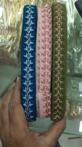 Cintas florales bordadas, en un o dos colores, ancho de 2 cm, ideal para manualidades y decoración - Product Image 6