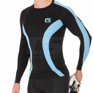 เสื้อรัดรูปสำหรับผู้ชายชุดฟิตเนสทำจากโพลีเอสเตอร์ - Product Image 1