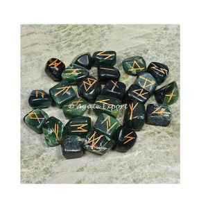 En gros Cristal Naturel Top vente serpent Jaspe Rune Set pierres précieuses Agate Naturel Reiki Set Rune Set - Product Image 3