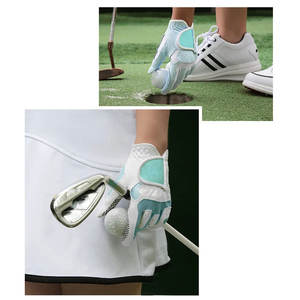 Gant de golf en peau de mouton véritable Cabretta de haute qualité Logo personnalisé lavable doux respirant en plusieurs couleurs sportives - Product Image 3