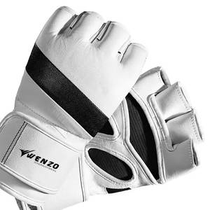 Guantes de MMA con Dedos Descubiertos, Cuero PU, Antideslizantes, Correa de Muñeca Ajustable, Personalizables para Entrenamiento, Sparring y Artes Marciales Mixtas - Product Image 2