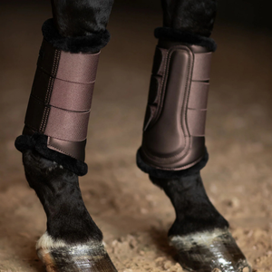 Botas de cepillado de caballos personalizadas para montar con absorción de impacto y soporte fuerte de tendón hecho a mano en Pakistán - Product Image 2