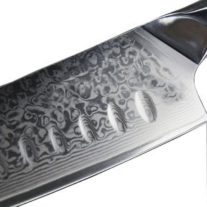 Vente en gros de commandes en gros personnalisées, service OEM ODM, couteau de chef de cuisine professionnel en acier damas japonais, lame tranchante fixe - Product Image 3
