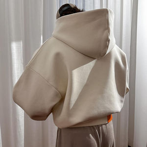 Sweat-shirt à capuche surdimensionné d'hiver en coton 100% imprimé pour hommes, de haute qualité, personnalisé, 420, 450, 500, 600 g/m², fabrication de sweat-shirt en polaire - Product Image 3