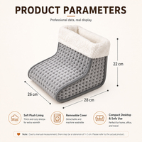 Bottes chauffantes électriques en peluche douce, matériau ultra-doux en cristal, chauffe-pieds thermiques pour la maison et la chambre à coucher (vente en gros)