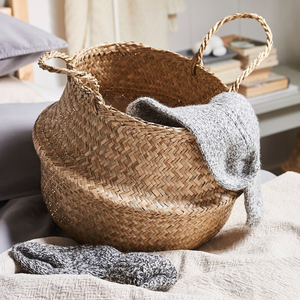<b>Seagrass</b> Eco-Friendly Multifunction Storage <b>Basket</b> Natural Fiber Handles Decoration Handicraft Custom Designs Vietnam - Product Image 6