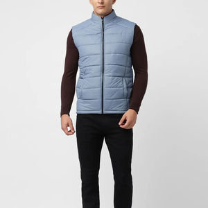 Gilet matelassé léger pour homme, veste sans manches personnalisée, avec rembourrage en coton chaud et compressible, pour l'hiver - Product Image 4