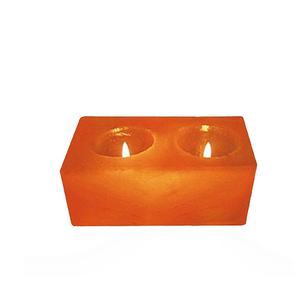 Lampe à thé rose de forme naturelle, sel à Double trou de haute qualité avec le meilleur emballage pour les entreprises de sel de roche rose - Product Image 4