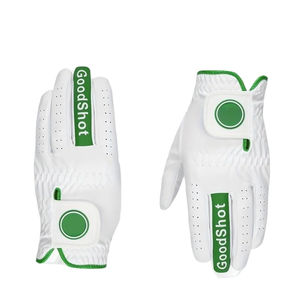2024ถุงมือกอล์ฟหนังแท้สำหรับผู้ชาย, ถุงมือกีฬาระบายอากาศได้ดีกันลื่นโลโก้ออกแบบได้ตามต้องการ - Product Image 1
