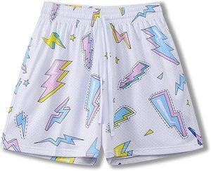 Pantalones Cortos Deportivos Sublimados con Cordón Ajustable, Personalizados para Entrenamiento al Aire Libre y Baloncesto - Product Image 4